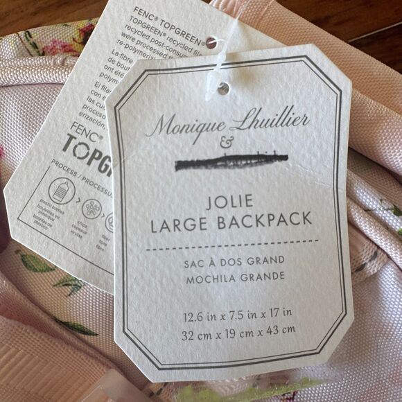 Pottery Barn Kids Mackenzie Monique Lhuillier Jolie Floral Large Backpack NEW - Picture 7 of 10